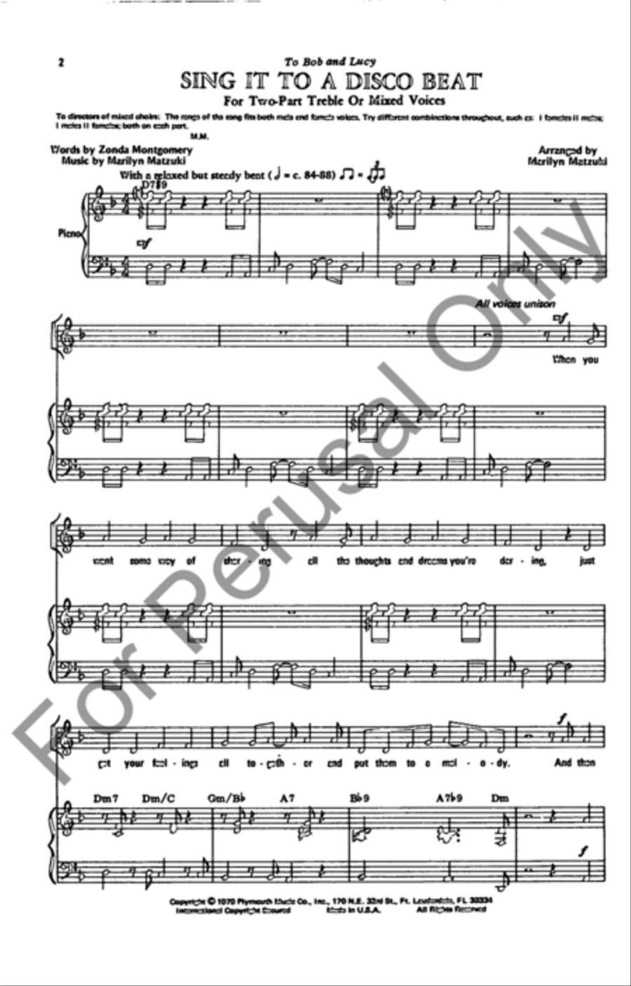 Sing It To A Disco Beat Sing It To A Disco Beat SA scores gallery preview page 2