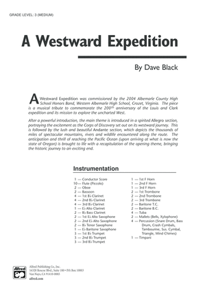 A Westward Expedition: Score