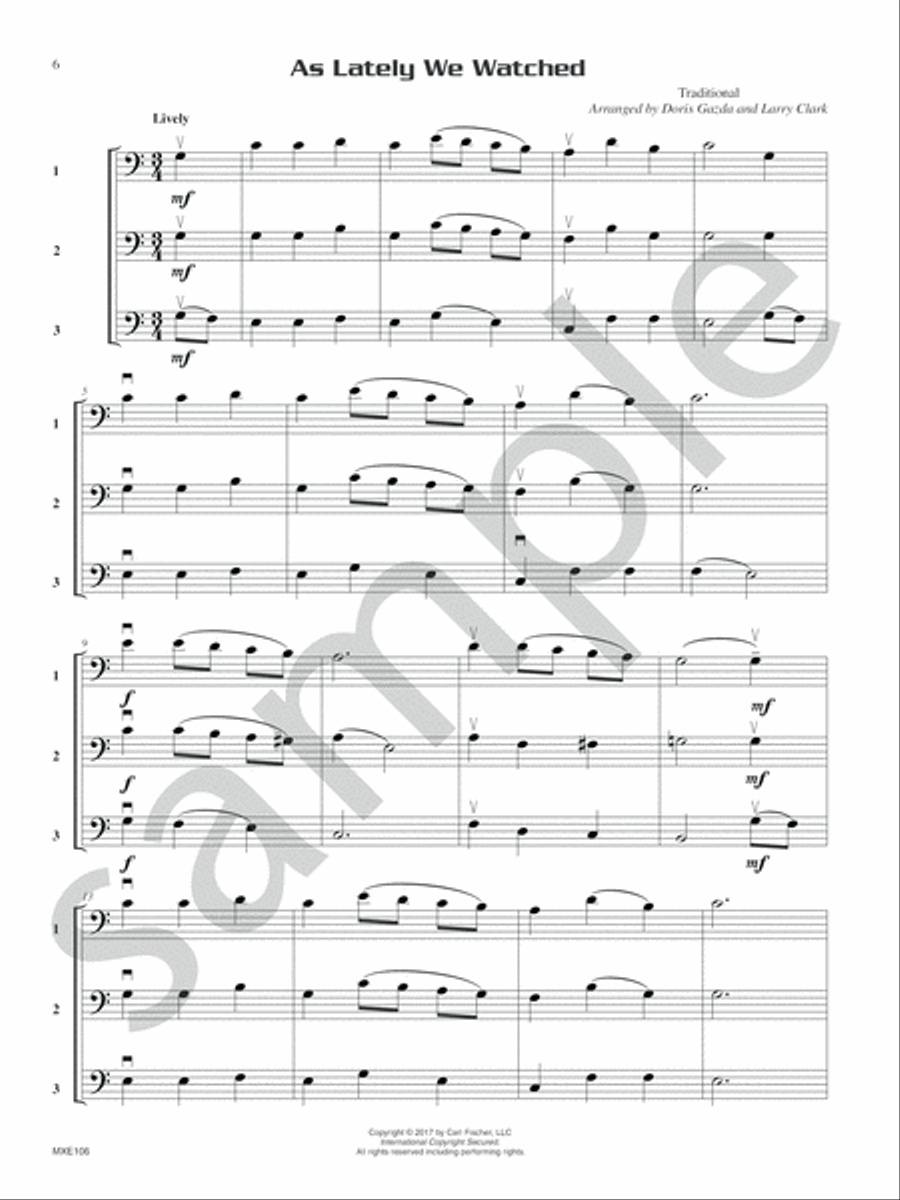 Compatible Trios for Christmas Bassoon scores gallery preview page 6