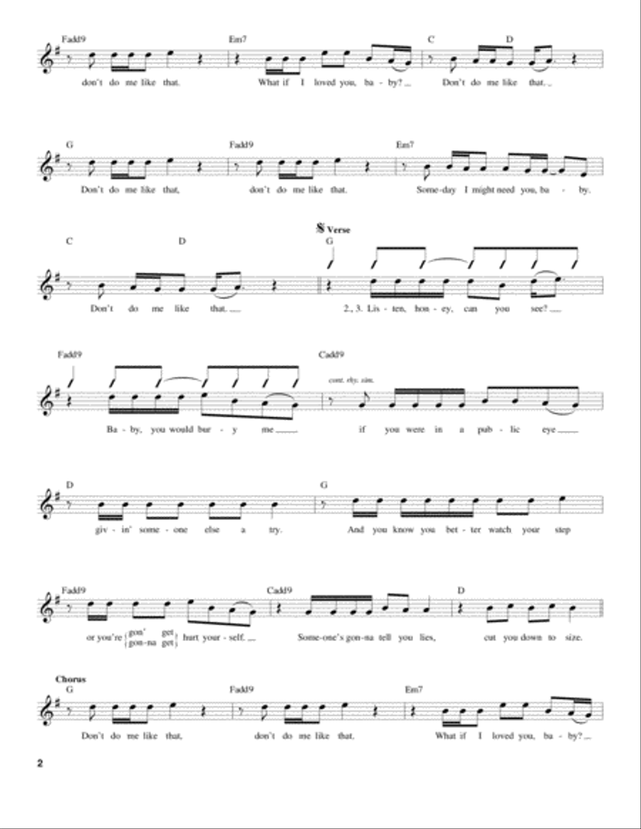 Don't Do Me Like That Acoustic Guitar scores gallery preview page 2