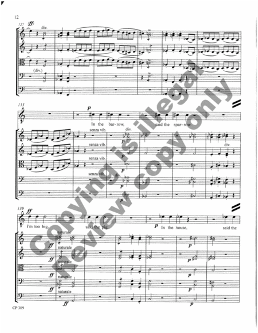 Songs of Laughter, Love, & Tears (Full Score & Parts) String Orchestra scores gallery preview page 13