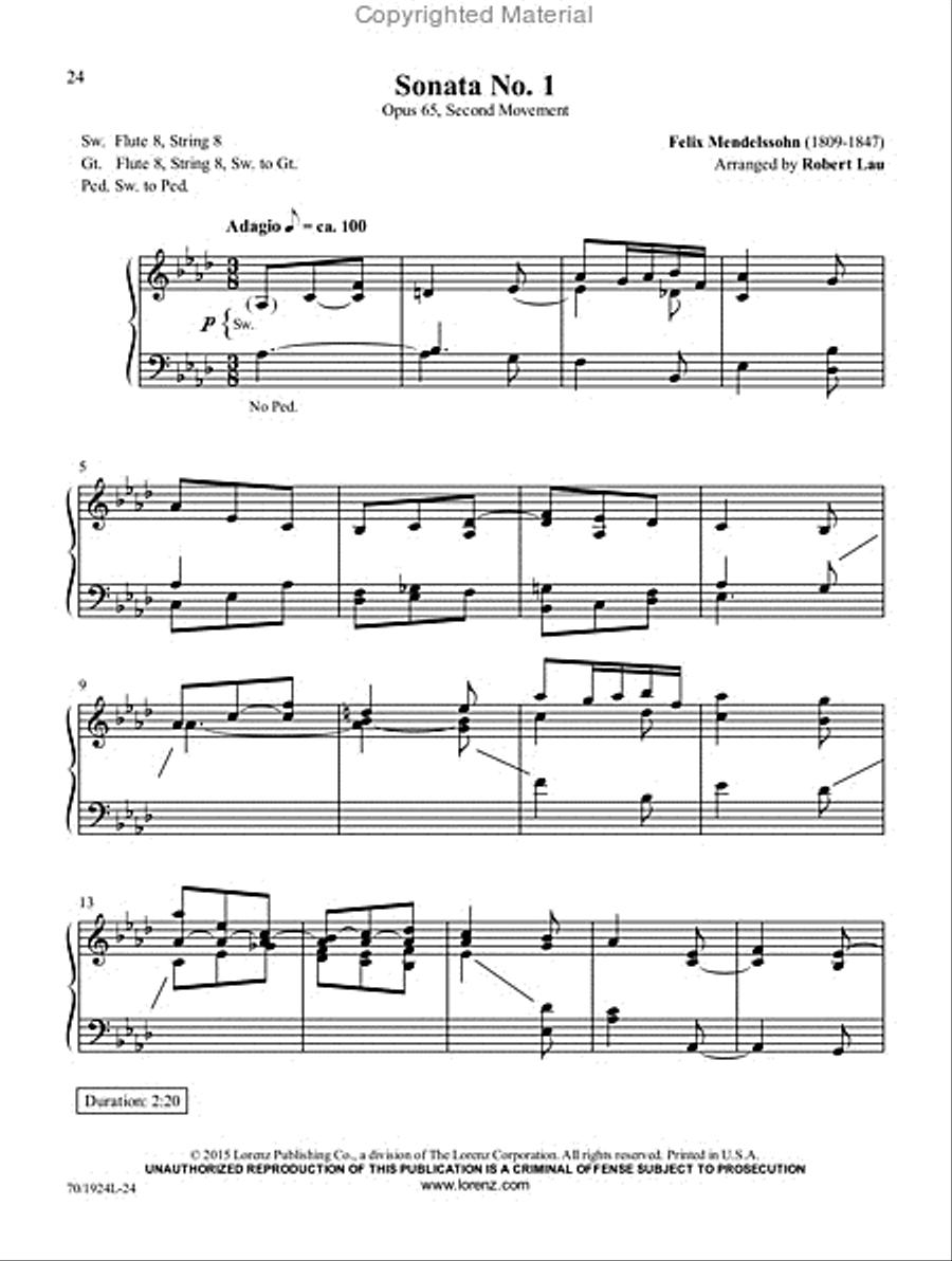 Masterworks for Organ Organ Solo scores gallery preview page 11