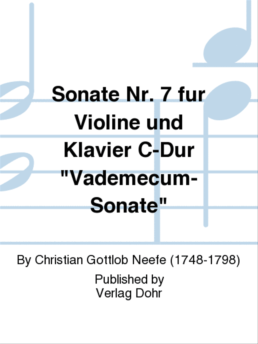 Sonate Nr. 7 für Violine und Klavier C-Dur 