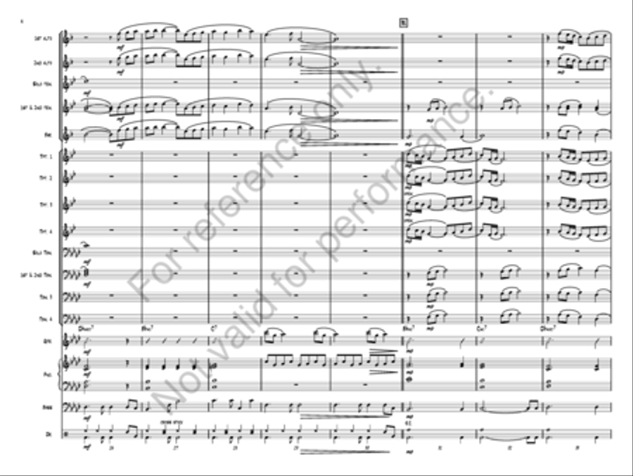 Tomorrow is Always a Good Day Jazz Ensemble scores gallery preview page 6