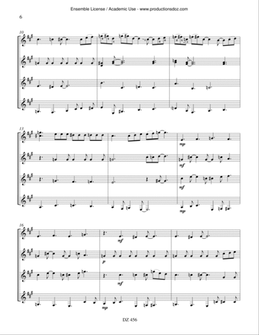 Rainbow Rivers Guitar Ensemble scores gallery preview page 6