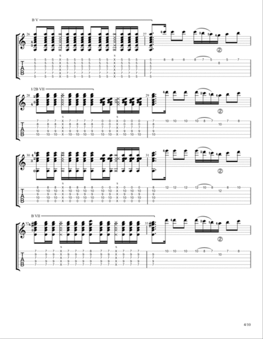 The Most Evolved Acoustic Guitar scores gallery preview page 4
