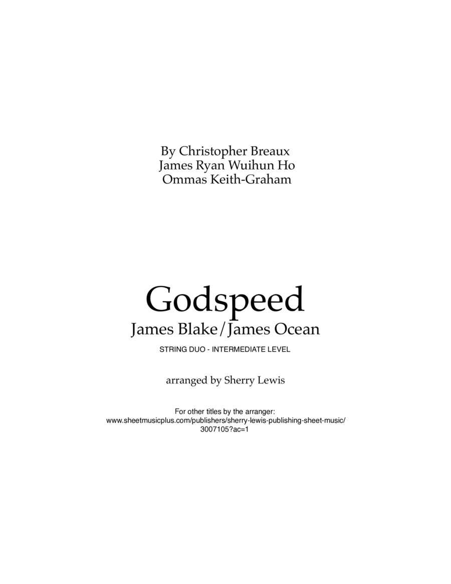 Godspeed String Duet scores gallery preview page 1