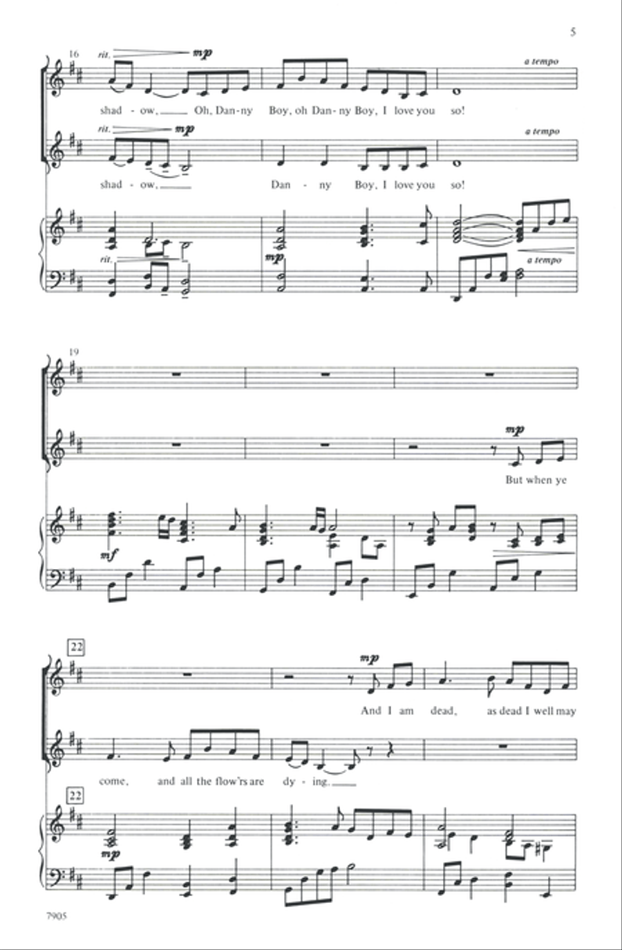 Danny Boy Danny Boy 2-Part scores gallery preview page 4