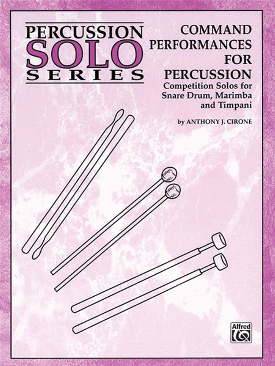 Command Performances for Percussion by Anthony J. Cirone Timpani - Sheet Music