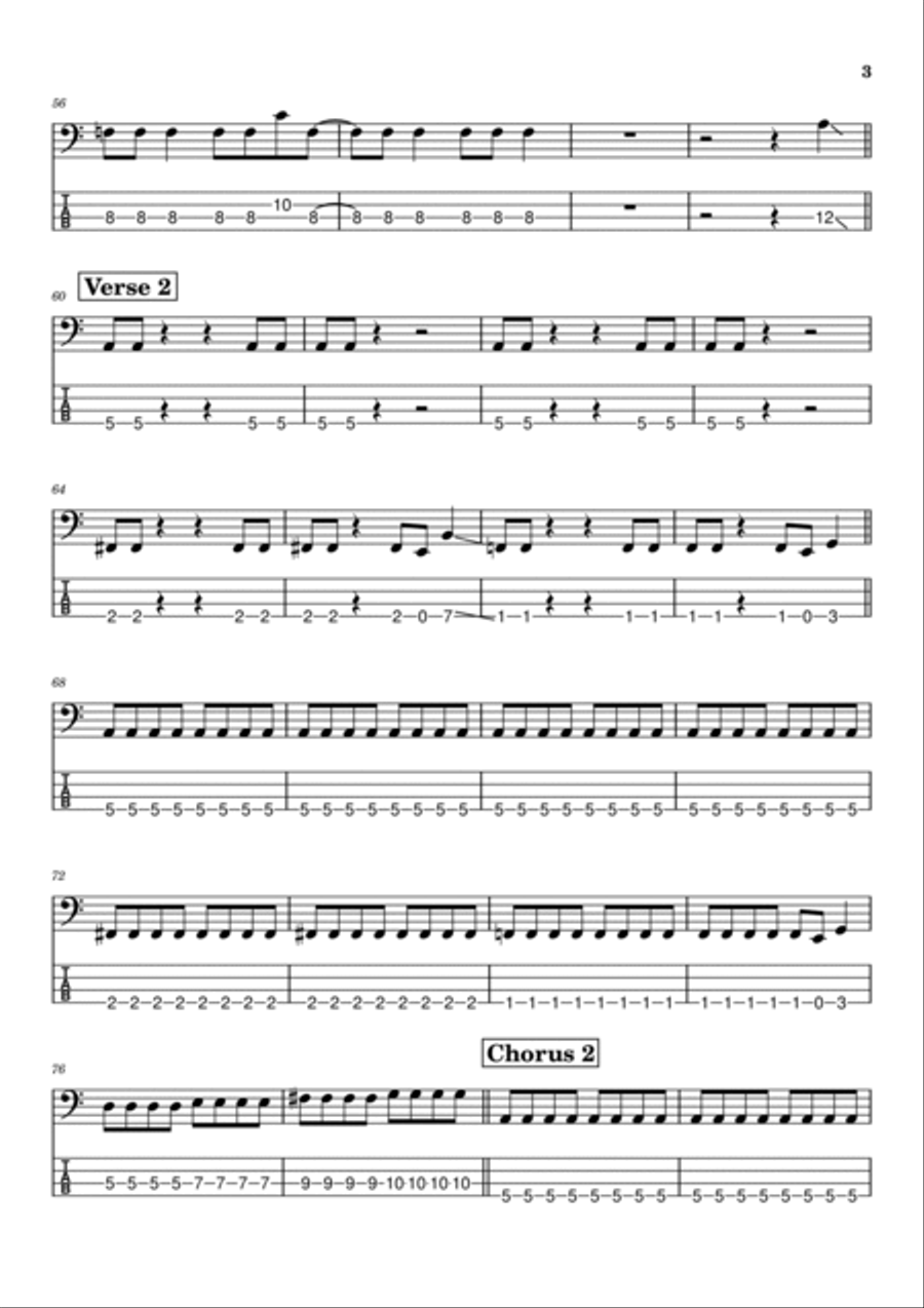 The Pretender Guitar Tablature scores gallery preview page 3