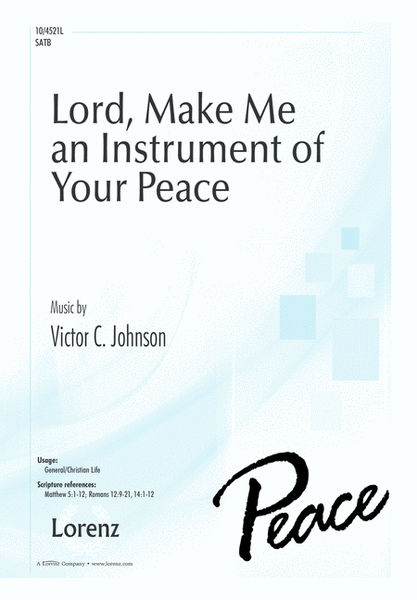 Lord, Make Me an Instrument of Your Peace image number null