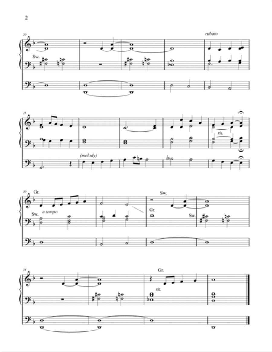 Lent to Easter Organ Works, Vol. 1, by Phil Lehenbauer Organ Solo scores gallery preview page 3
