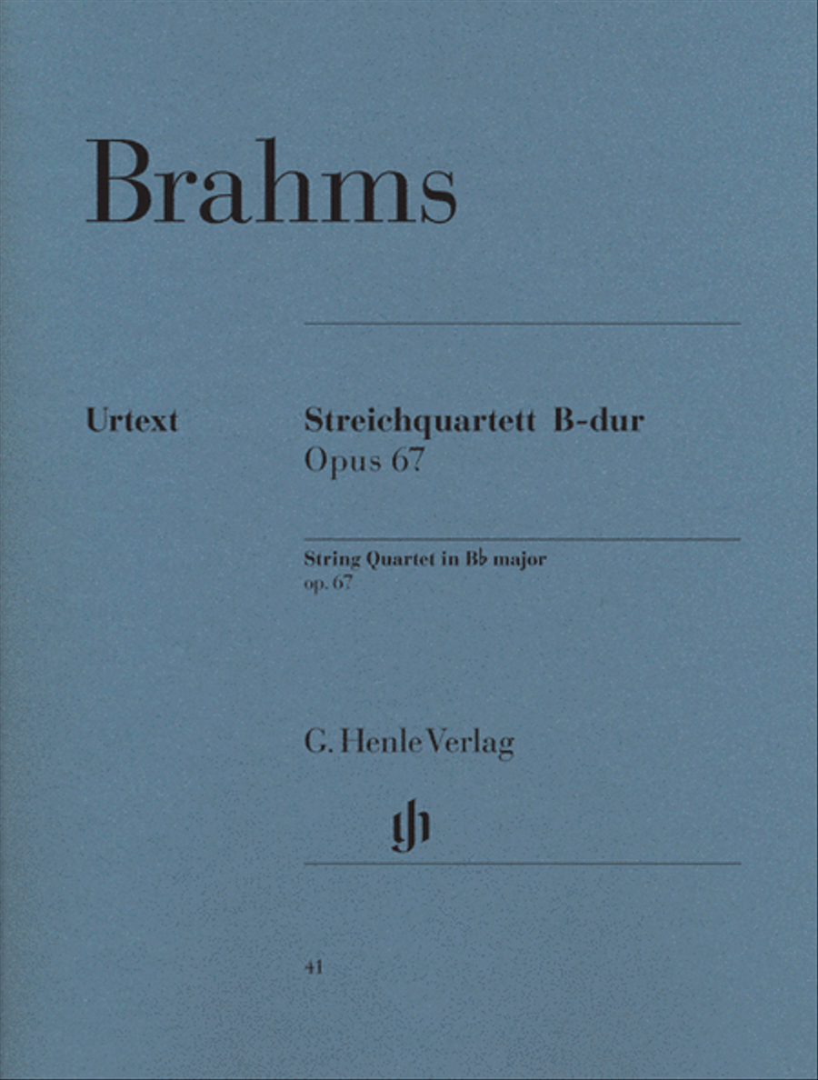 String Quartet in B-flat Major, Op. 67 String Quartet scores gallery preview page 1