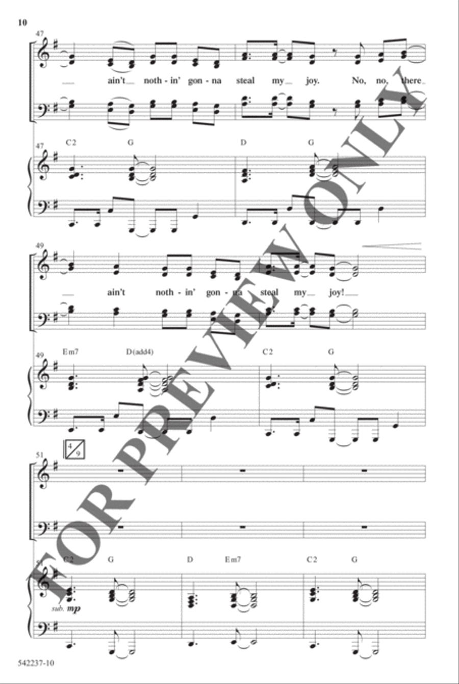 Old Church Choir - Anthem Choir scores gallery preview page 9