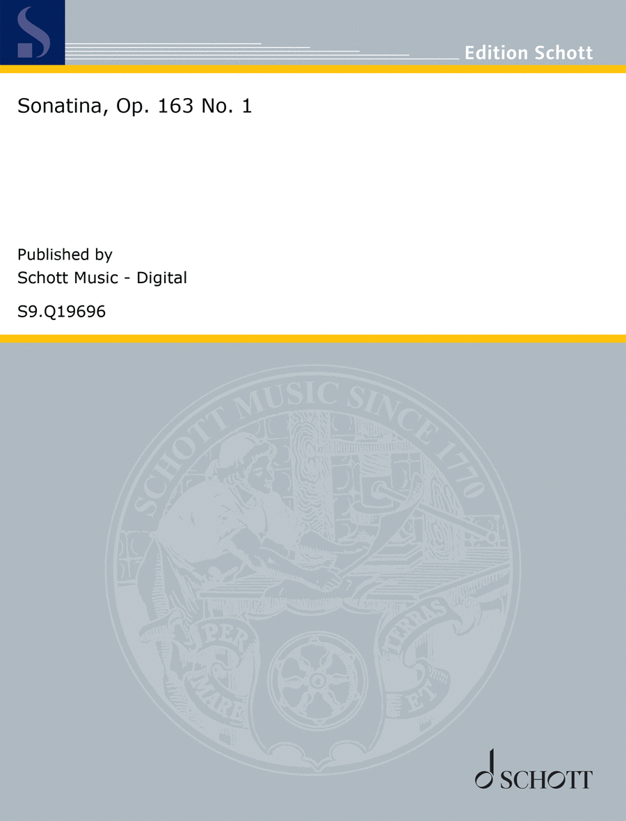 Sonatina, Op. 163 No. 1 Sonatina, Op. 163 No. 1 Piano Duet scores gallery preview page 1