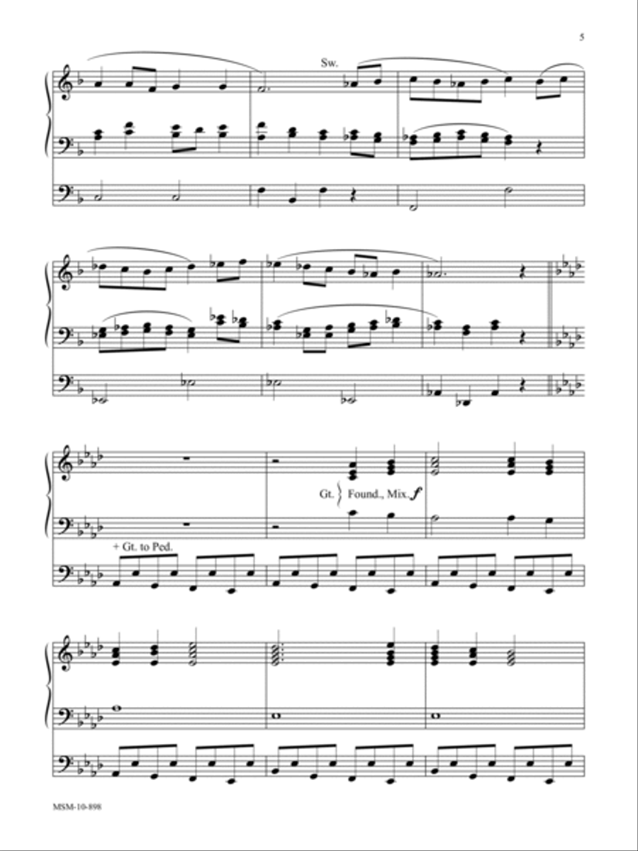 Promised Land Organ scores gallery preview page 3