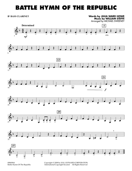 Battle Hymn of the Republic - Bb Bass Clarinet