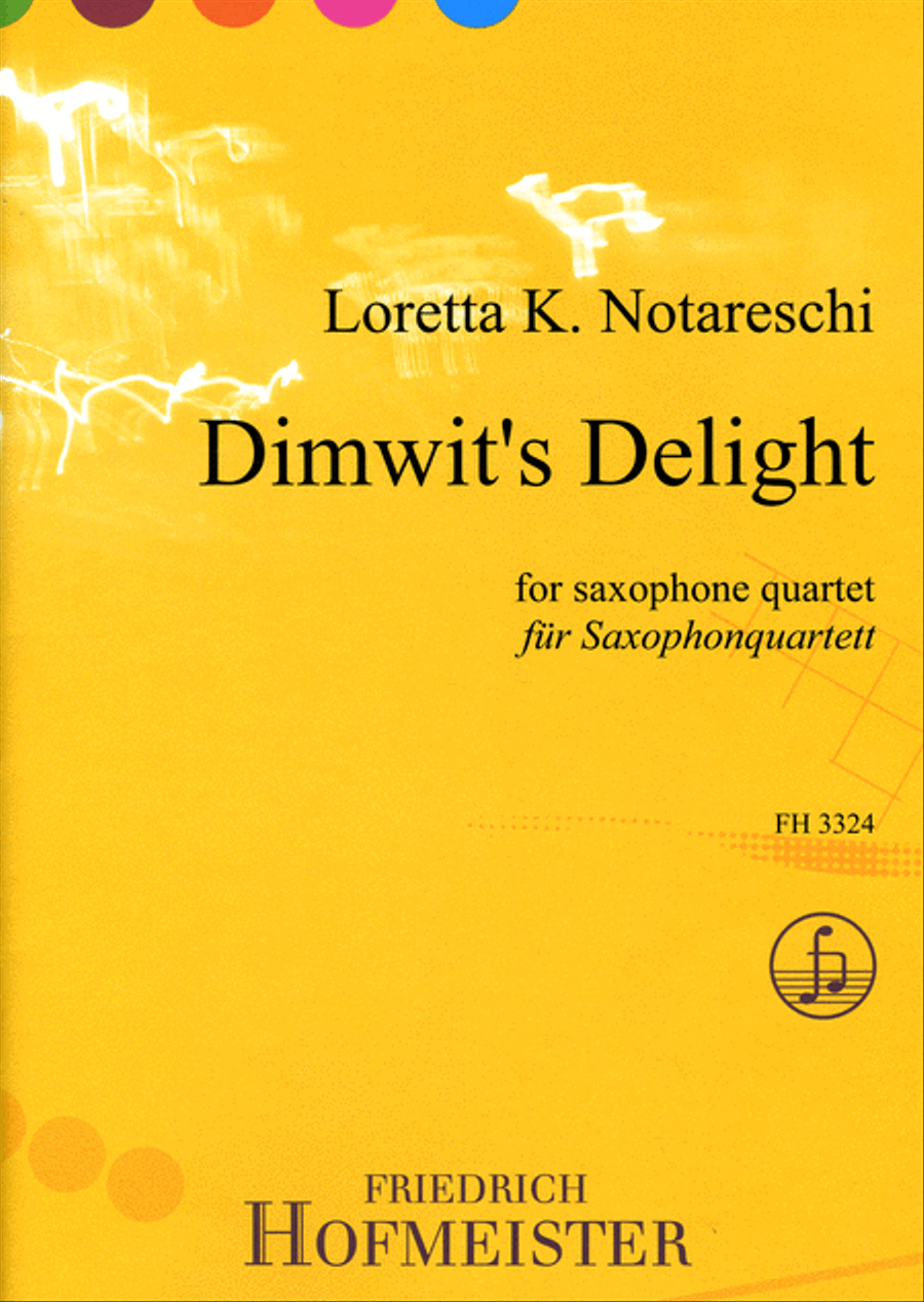 Dimwit´s Delight Dimwit´s Delight Saxophone scores gallery preview page 1