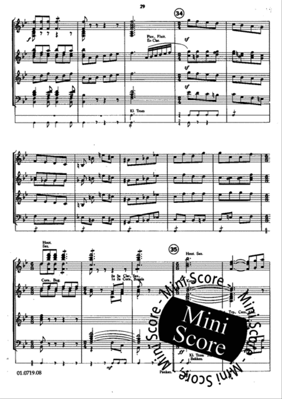 Le Carnaval Romain Concert Band scores gallery preview page 32