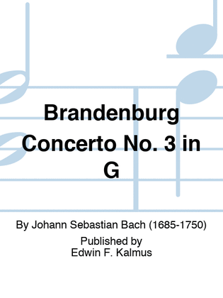 Book cover for Brandenburg Concerto No. 3 in G