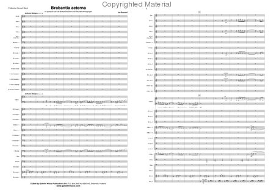 Brabantia Aeterna Concert Band scores gallery preview page 2