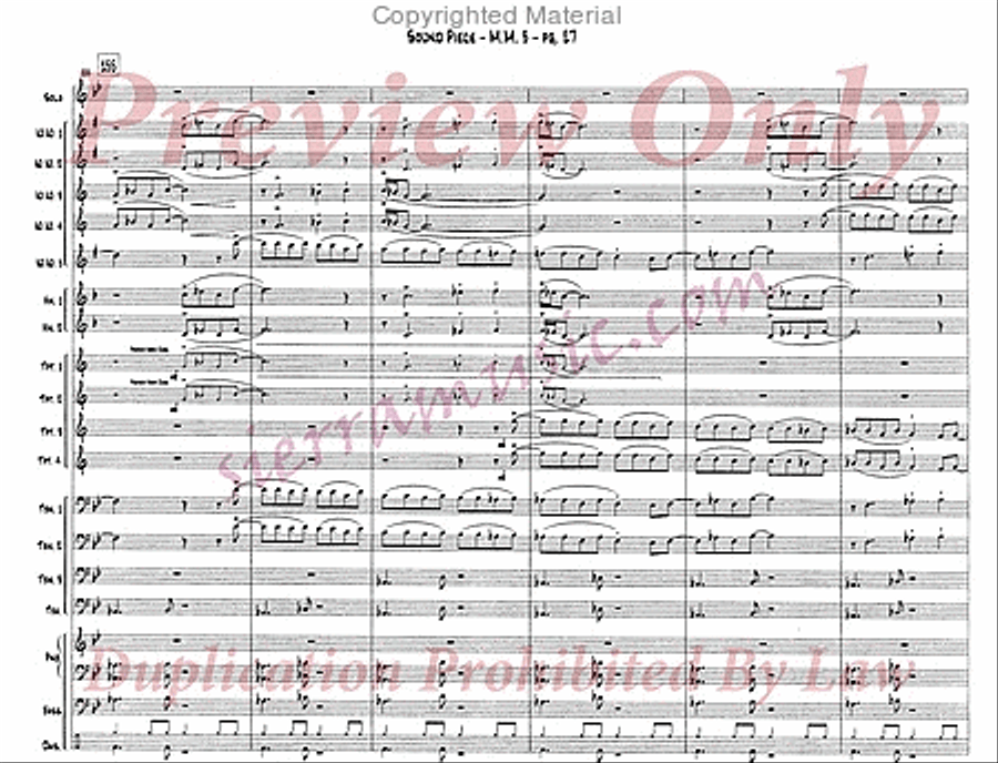 Sound Piece For Jazz Orchestra Big Band scores gallery preview page 28