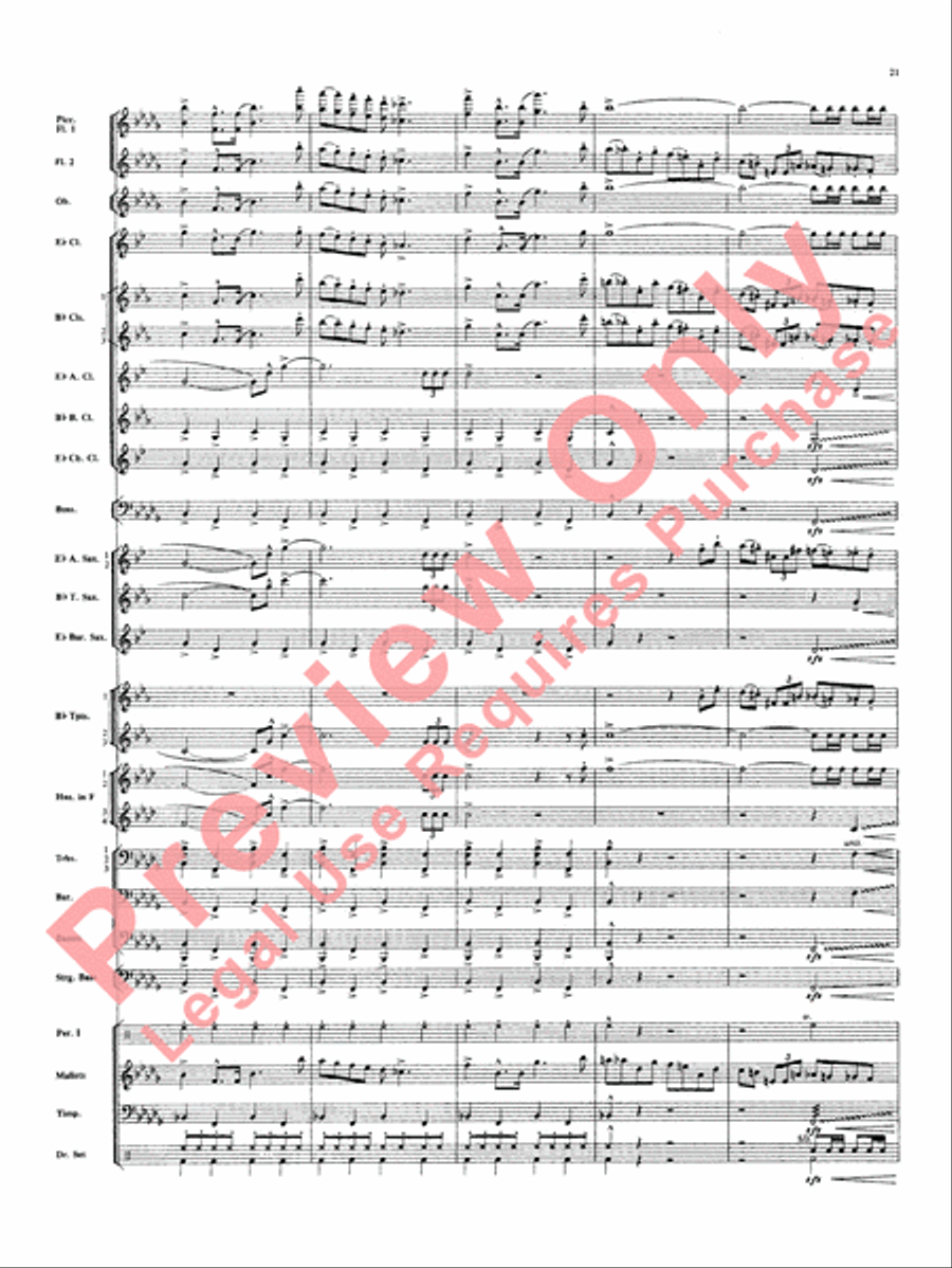Superman Superman Concert Band scores gallery preview page 22