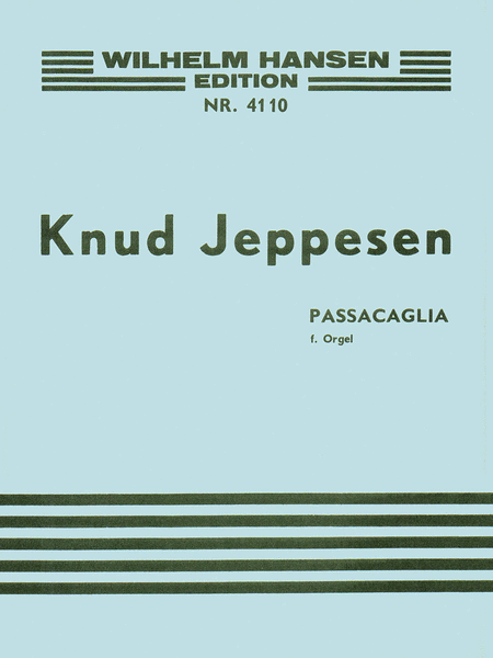 Knud Jeppesen: Passacaglia For Organ