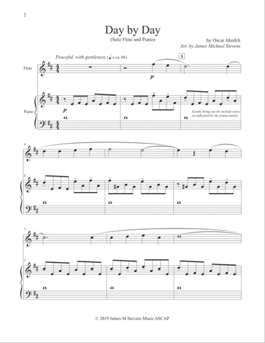 Day by Day - Flute & Piano Flute Solo scores gallery preview page 2