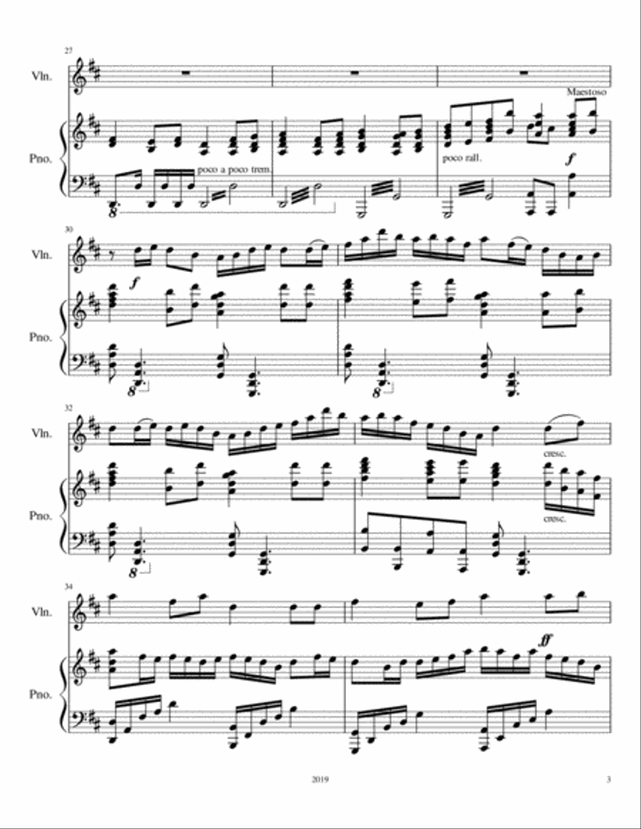 How Firm A Foundation Violin Solo scores gallery preview page 3