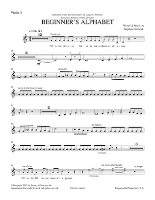 Beginner's Alphabet - Violin 2