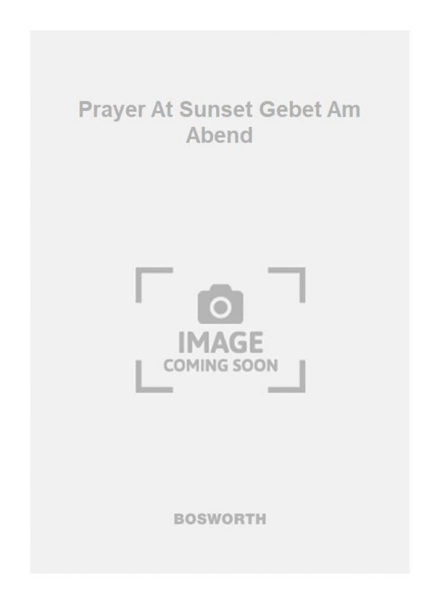 Prayer At Sunset Gebet Am Abend Orchestra scores gallery preview page 1