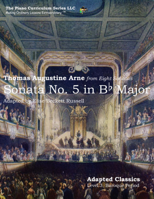 Book cover for Sonata No. 5 in Bb Major