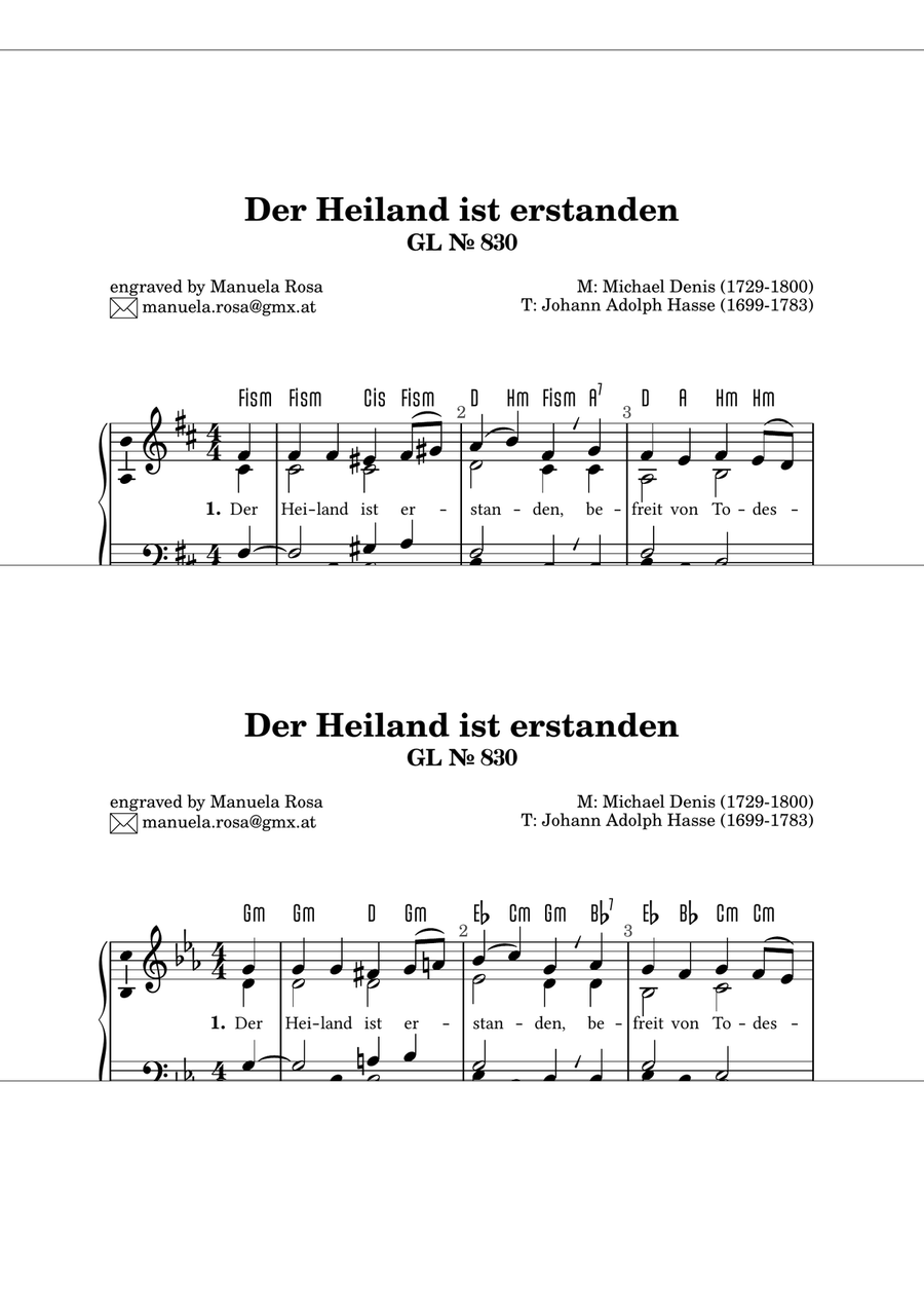 Der Heiland ist erstanden (Gotteslob 830) Piano Solo scores gallery preview page 2