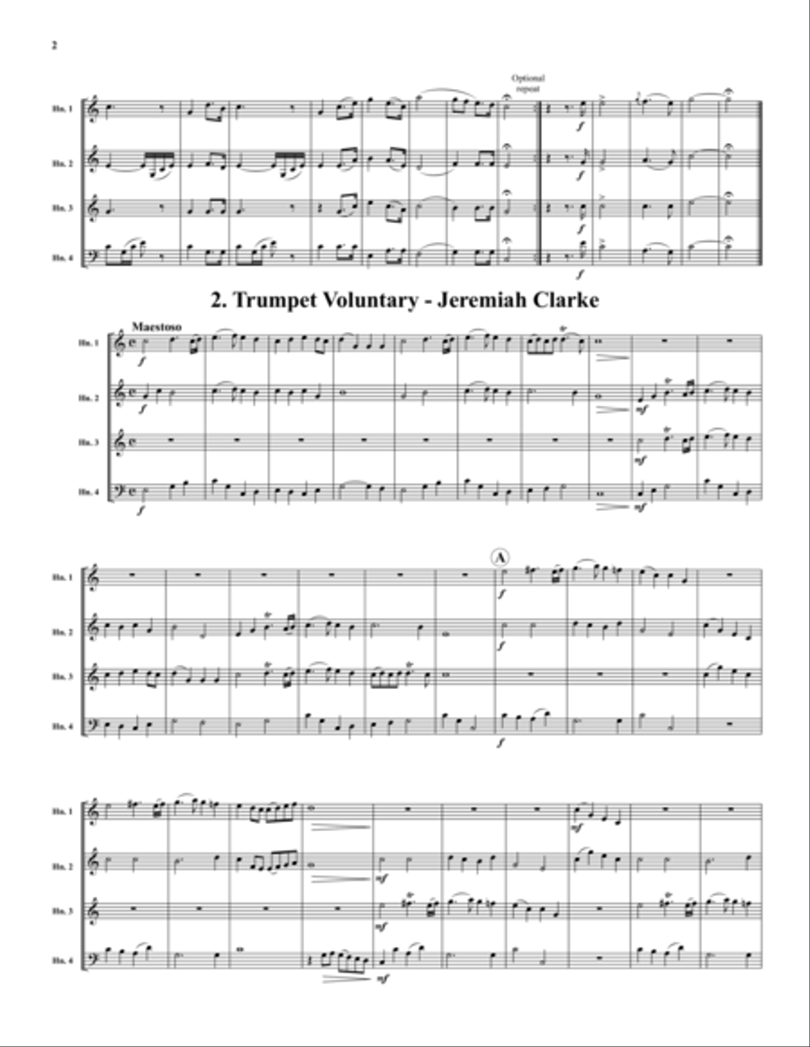 Favorite Wedding Marches Horn scores gallery preview page 2