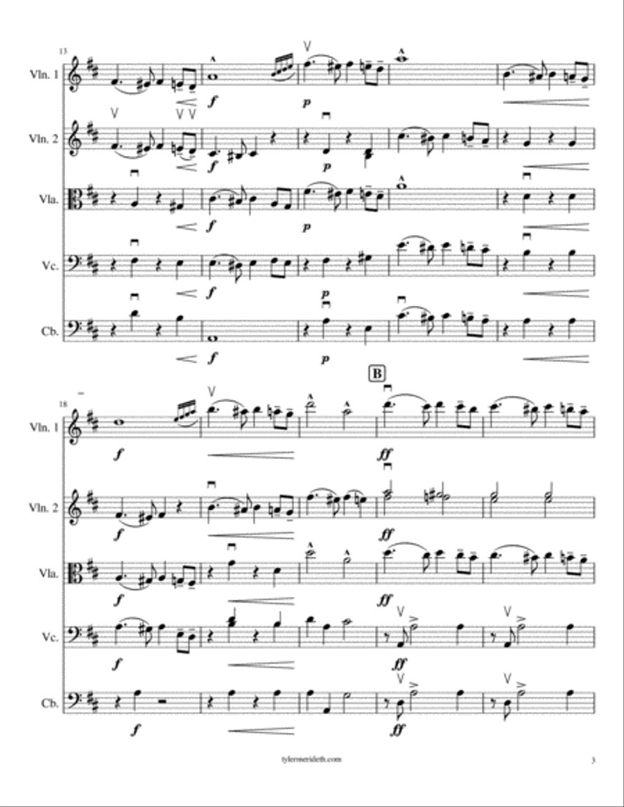 Introduction from African Suite for String Orchestra String Orchestra scores gallery preview page 3
