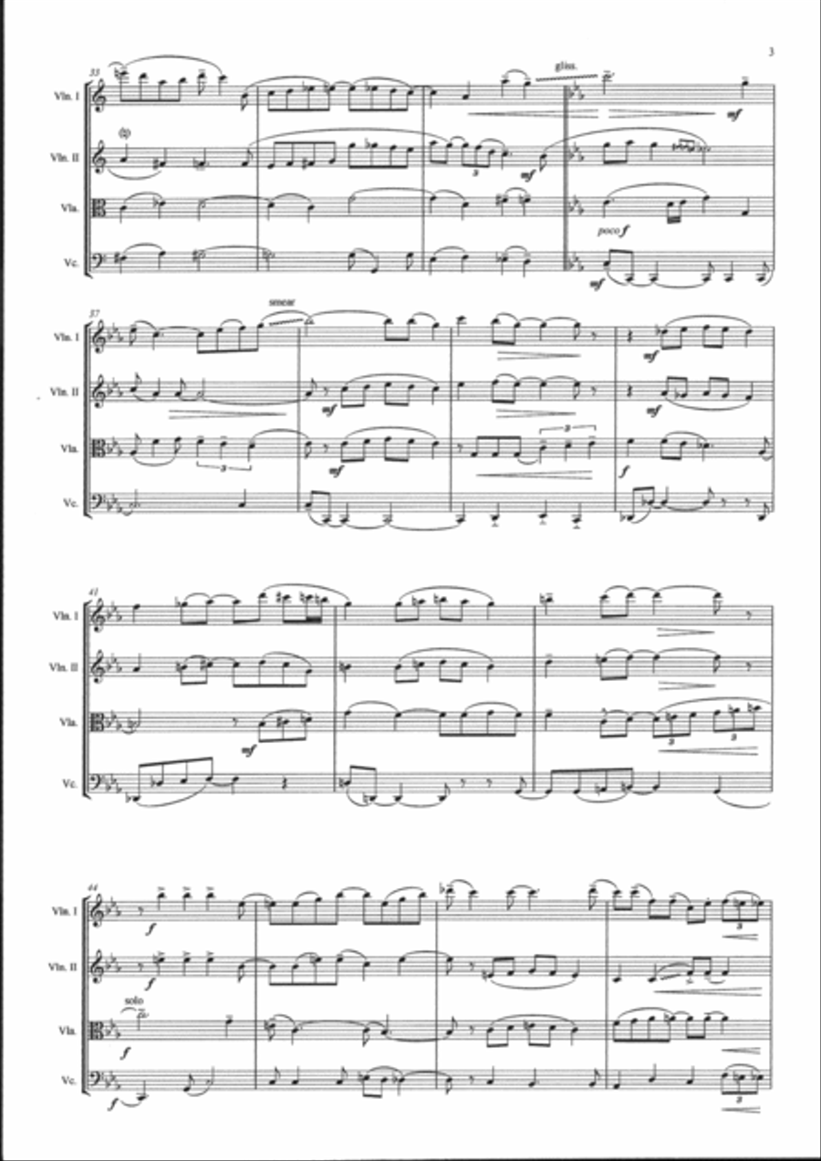 Anything Goes String Quartet scores gallery preview page 4
