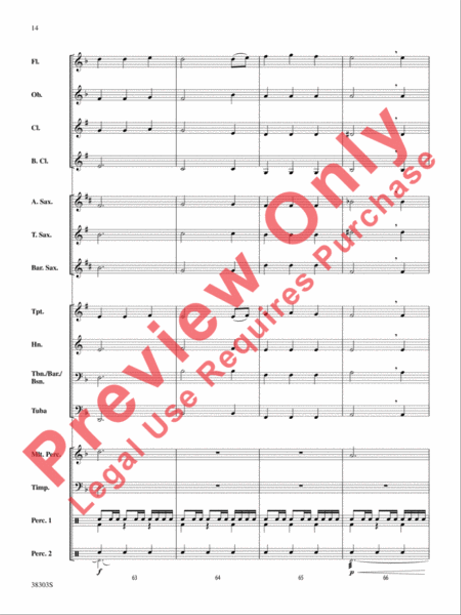 Ghost Ship Concert Band scores gallery preview page 15