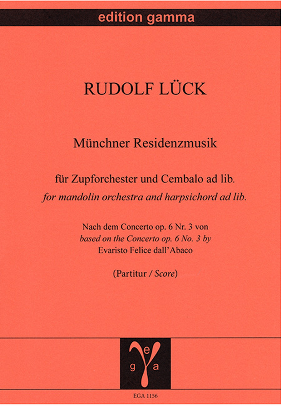 Münchner Residenzmusik / Partitur Score scores gallery preview page 1