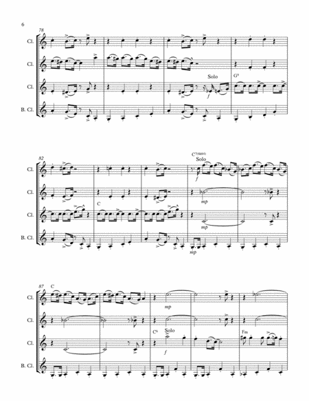 Jitterbug Jump: Clarinet Quartet image number null