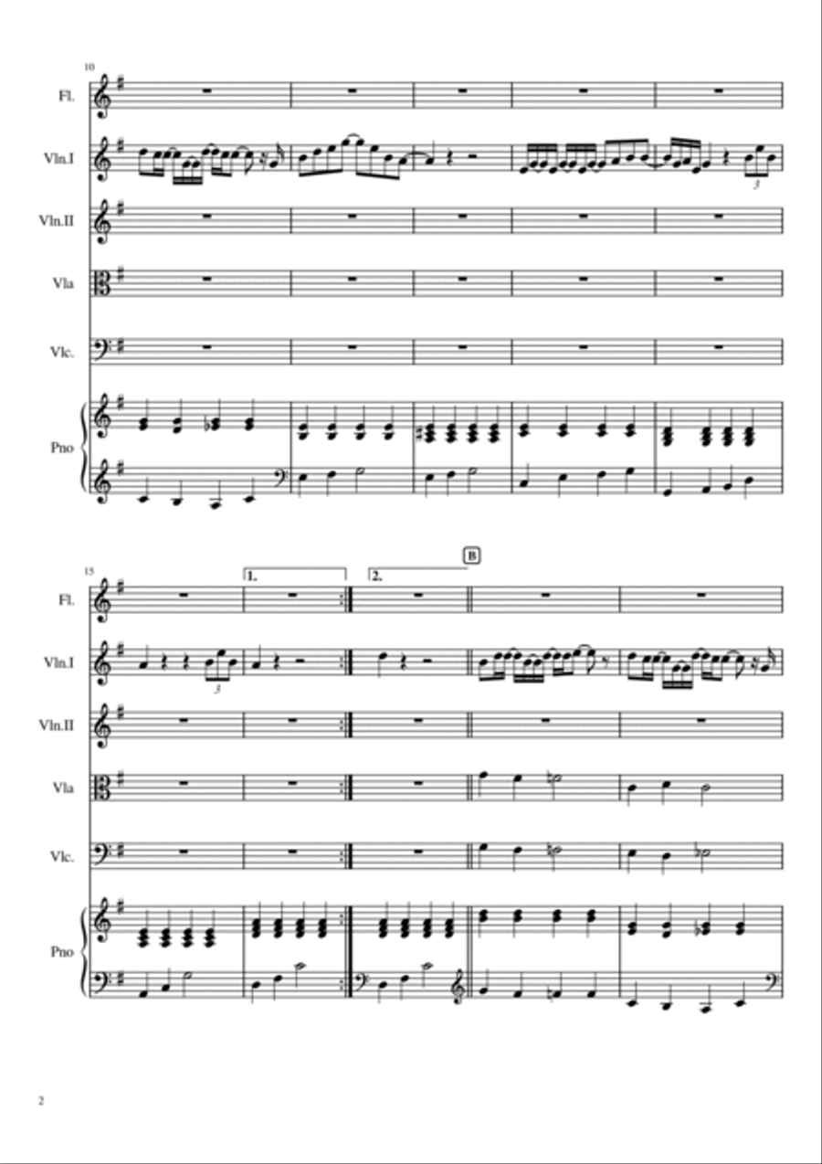 You're Gonna Live Forever In Me Flute scores gallery preview page 3