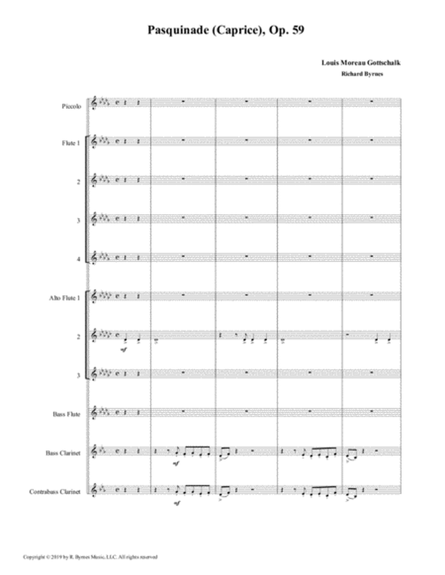 Pasquinade (Flute Nonet + Bass Clarinet & Contrabass Clarinet) image number null