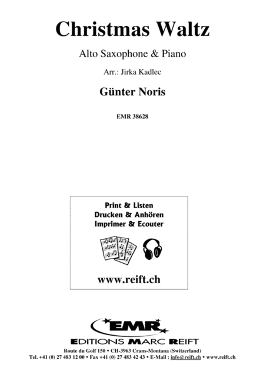 Christmas Waltz Christmas Waltz Alto Saxophone scores gallery preview page 1