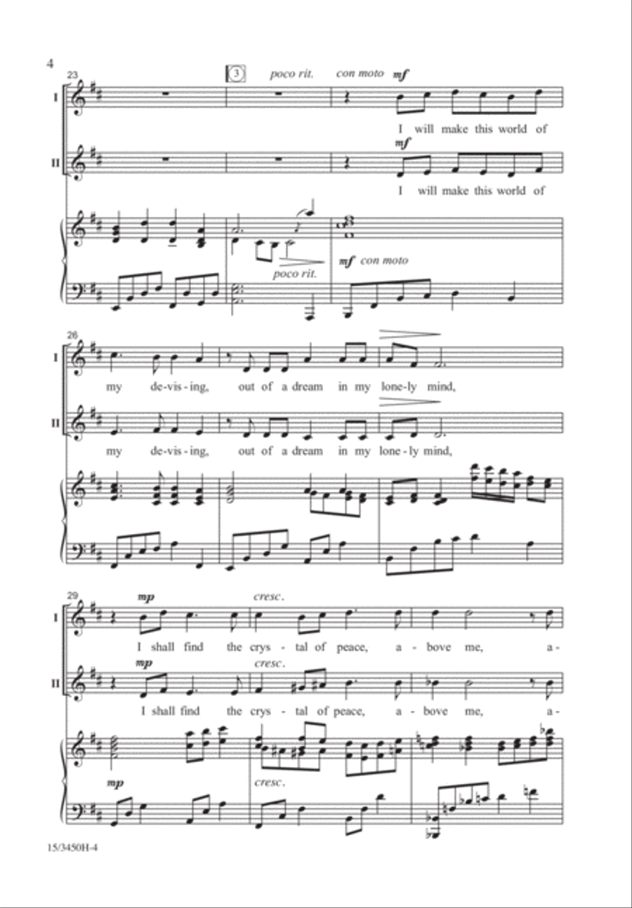 Stars I Shall Find 2-Part scores gallery preview page 4