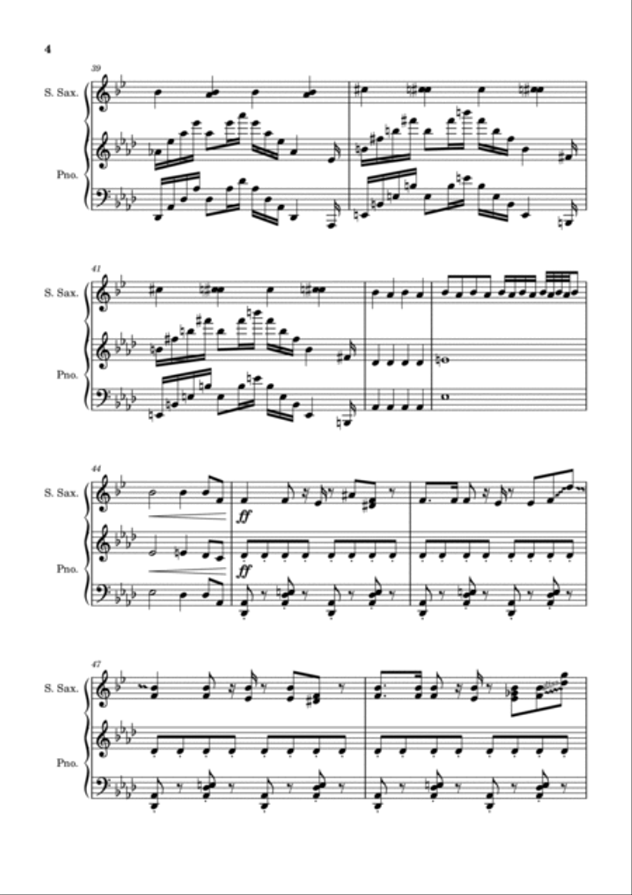 Matthoudescha Soprano Saxophone scores gallery preview page 4