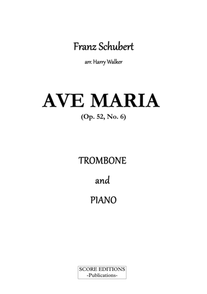 Schubert: Ave Maria (for Trombone and Piano) image number null