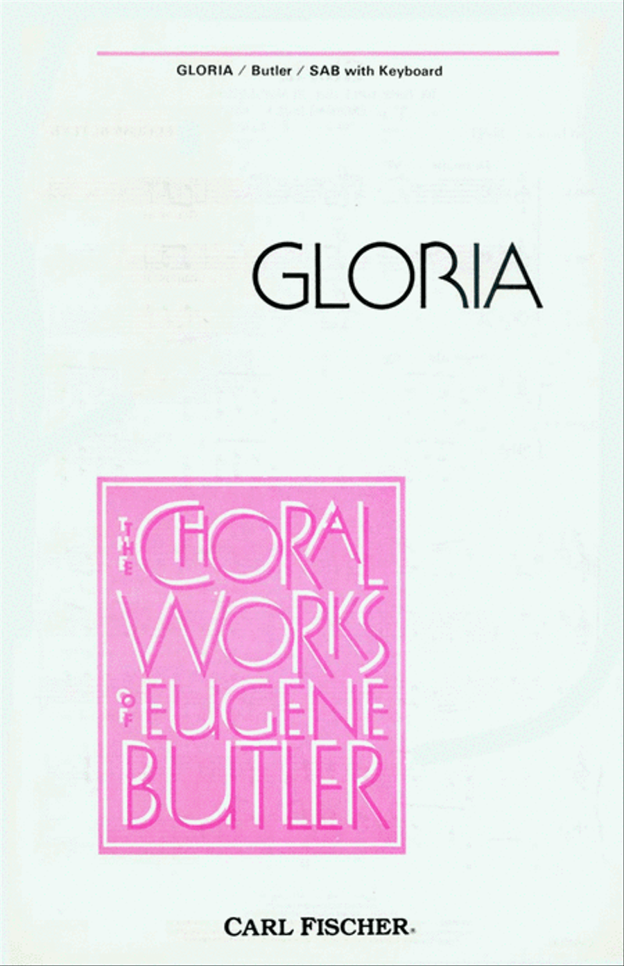 Gloria Gloria 3-Part scores gallery preview page 1