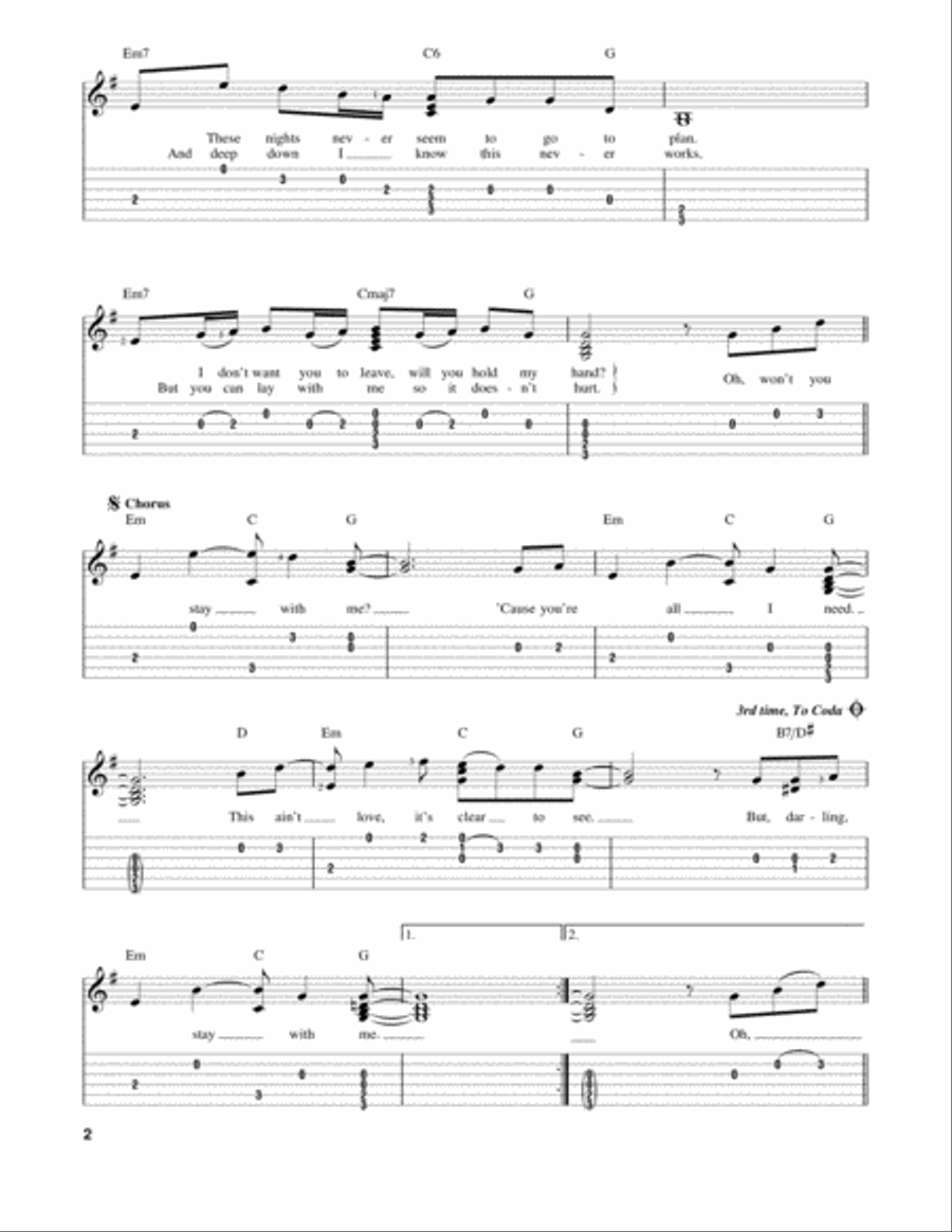Stay With Me Stay With Me Acoustic Guitar scores gallery preview page 2
