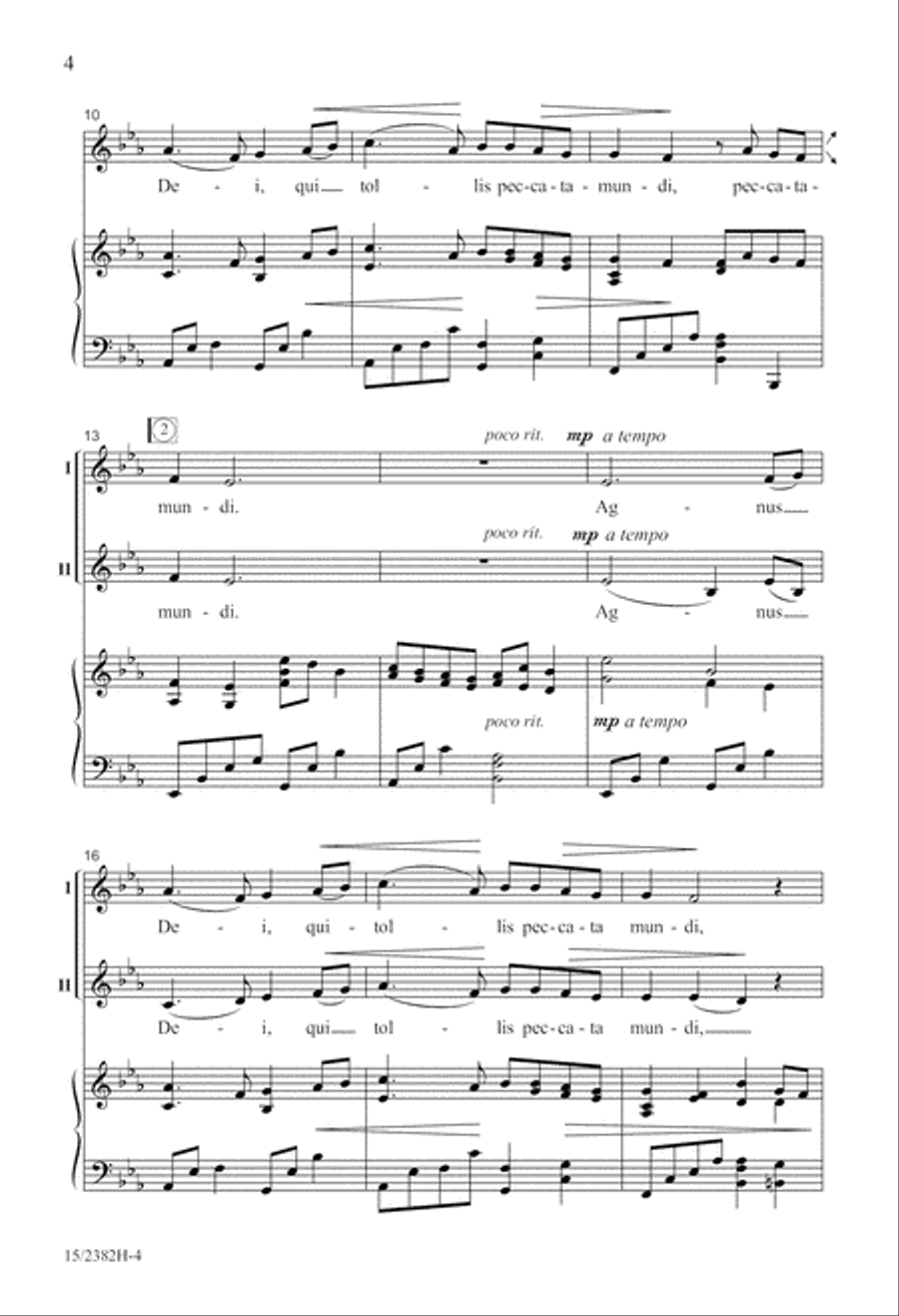 Agnus Dei 2-Part scores gallery preview page 5