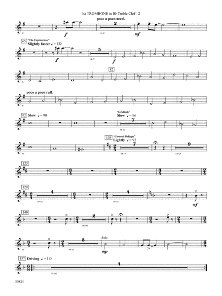 The American Road: (wp) 1st B-flat Trombone T.C.
